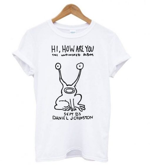 DANIEL JOHNSTON THE UNFINISHED ALBUM T-SHIRT CR37