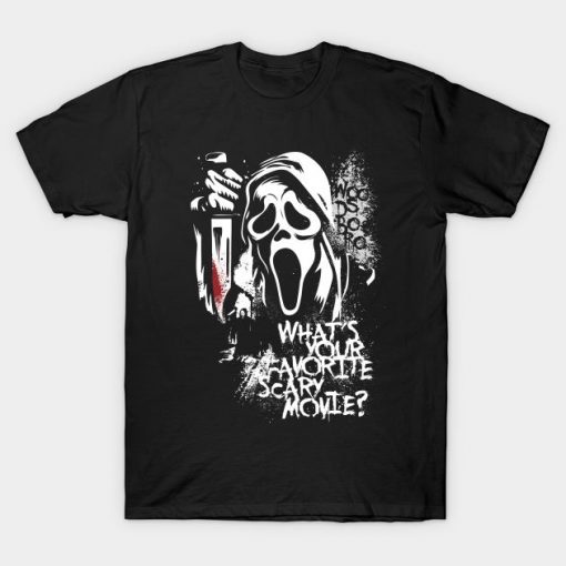 FAVORITE SCARY MOVIE T-SHIRT DX23