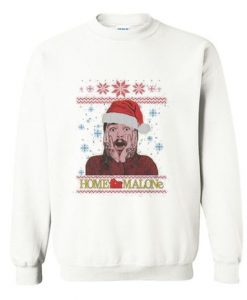 HOME ALONE FUNNY POST MALONE UGLY CHRISTMAS SWEATSHIRT CR37