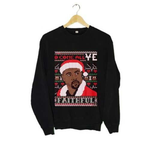 KANYE WEST UGLY CHRISTMAS SWEATSHIRT CR37