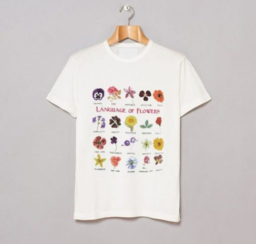 LANGUAGE OF FLOWERS T-SHIRT CR37