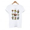 MARIGOLD SUNFLOWER TULIP FLOWERS T-SHIRT CR37