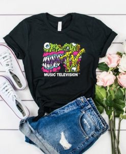 MTV SLIME MONSTER LOGO T-SHIRT DX23