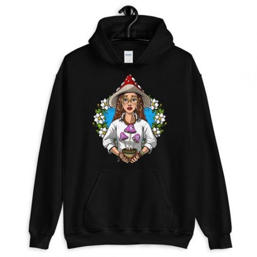 MAGIC MUSHROOMS AND GIRLS HOODIE DX23