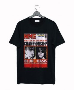 NME BRITISH CHAMPIONSHIP BLUR VS OASIS T-SHIRT SS