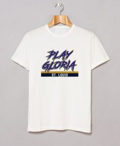 PLAY GLORIA ST LOUIS BLUES HOCKEY T-SHIRT CR37