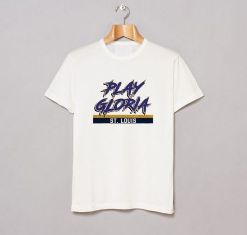 PLAY GLORIA ST LOUIS BLUES HOCKEY T-SHIRT CR37