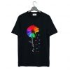 PRETTY CHOOSE KINDNESS COLORFUL SUNFLOWER T-SHIRT CR37