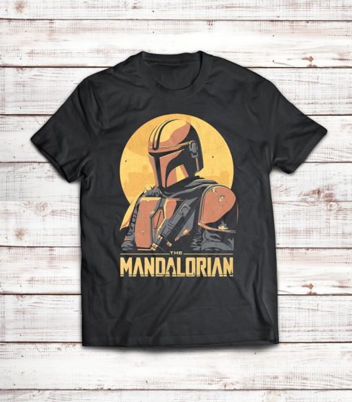 THE MANDALORIAN BOUNTY HUNTER VINTAGE T-SHIRT DX23