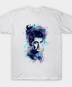 WATERCOLOR TENTH DOCTOR T-SHIRT DX23