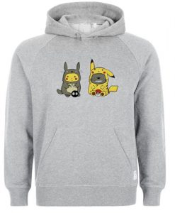 Funny Totoro Pikachu hoodie dxd