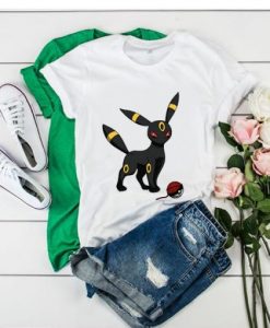 Umbreon Silhoutte Pokemon t-shirt drd