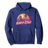 Retro Santa Beach Sunset hoodie drd