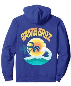 Retro Santa Cruz hoodie back drd