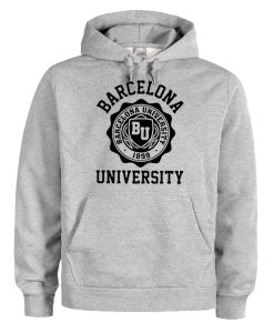 barcelona university dark hoodie drd