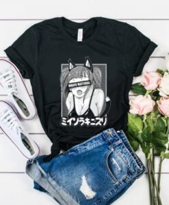 Ahegao waifu material lewd neko girl t-shirt asr