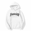 Thrasher Magazine White hoodie drd