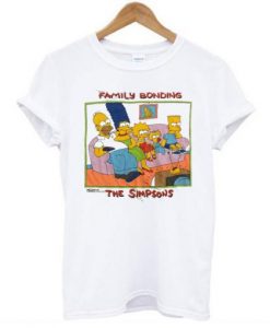 Vintage 1989 The Simpsons Family Bonding t shirt FT