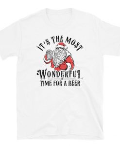 Santa Beer and Christmas funny T-Shirt