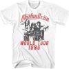 Motley Crue World Tour Classic White Adult T-Shirt DX23