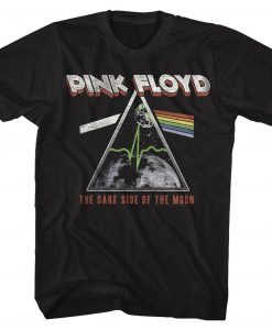 Pink Floyd Classic Moon Black Adult T-Shirt DX23