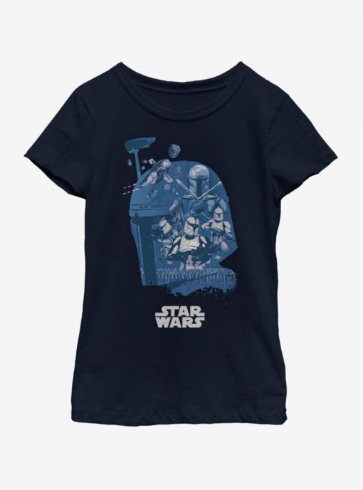 Star Wars Boba Fett Fill Youth Tshirt