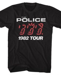 The Police 1982 Tour t-shirt dx23