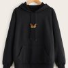 BUTTERFLY BLACK HOODIE