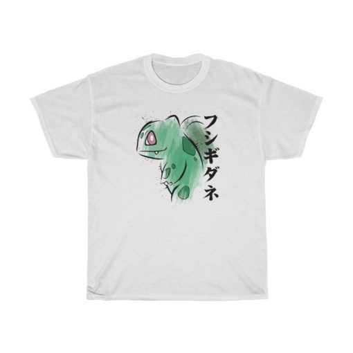 Bulbasaur Pokemon Water Colour Effect T Shirt