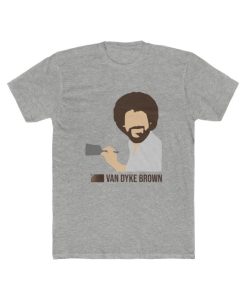 Van Dyke Brown Bob Ross Mens Tee