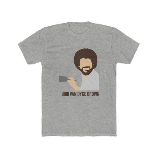 Van Dyke Brown Bob Ross Mens Tee