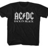 ACDC Back In Black Black Adult T-Shirt dx23