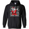 Dabbing Husky Santa Christmas Hoodie