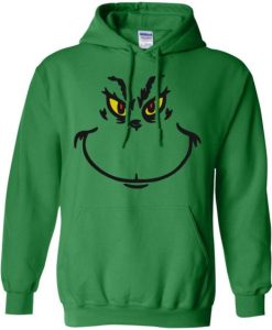 Dr Seuss Grinch face Hoodie