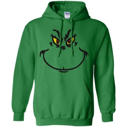 Dr Seuss Grinch face Hoodie