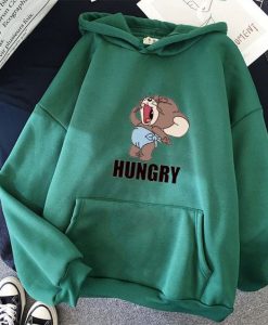 Hungry Mouse Theme Cartoon Hoodies