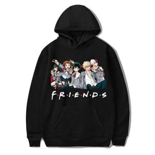 My Hero Academia friends graphic hoodie