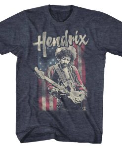 Jimi Hendrix Flag T-Shirt DX23