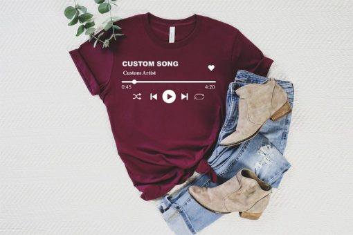 Custom Song Title and Artist Name Shirt