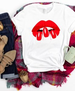 Makeup Beauty Red Lips T-shirt