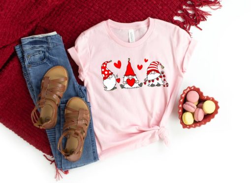 Valentine Gnomes Hearts T-Shirt