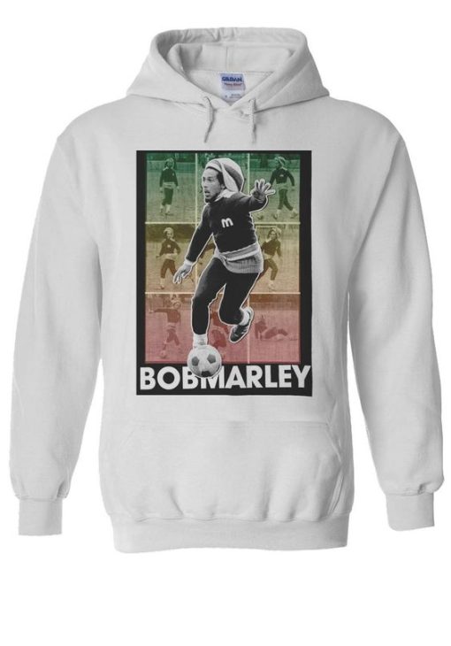 Bob Marley Playing Football Soccer Hoodie