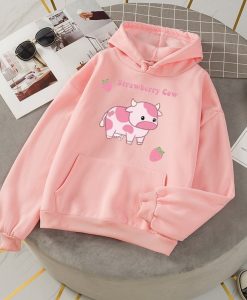 Cow Printed Hoodie