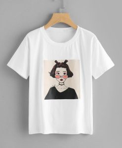 Figure Print Tee T-Shirt