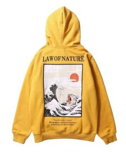 Japanese Cat Wave Hoodie