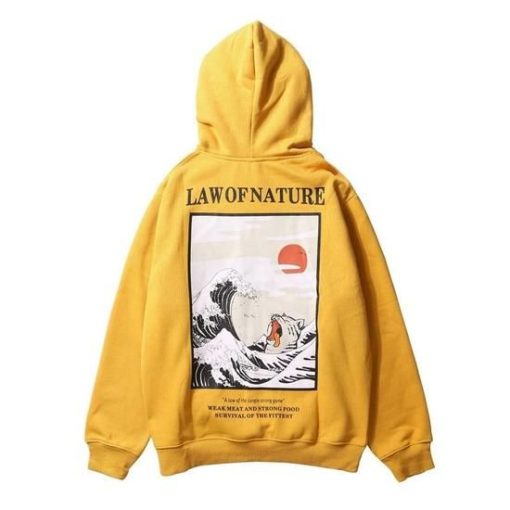 Japanese Cat Wave Hoodie