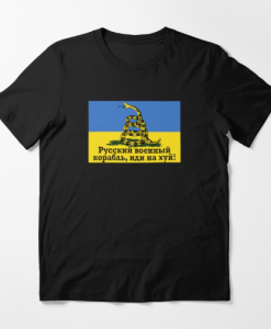 Russian Warship Go Fuck Yourself Shirt Snake Ukrainian Flag