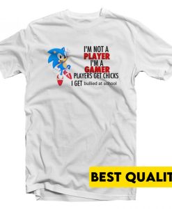 I’m Not A Player I’m A Gamer Sonic T-Shirt