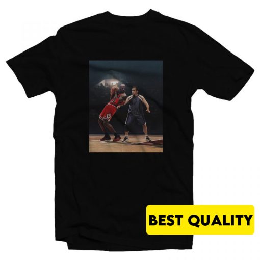 Scott Vs Jordan Playing Basketball T-Shirt