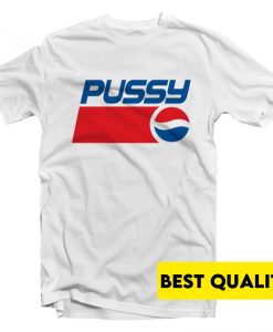 Pussy Logo Parody T-Shirt